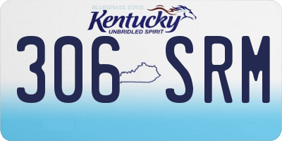 KY license plate 306SRM