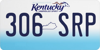 KY license plate 306SRP