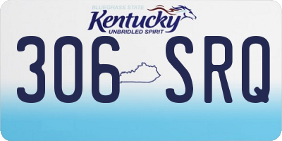 KY license plate 306SRQ