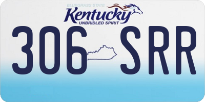 KY license plate 306SRR