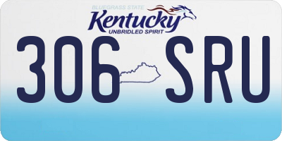 KY license plate 306SRU