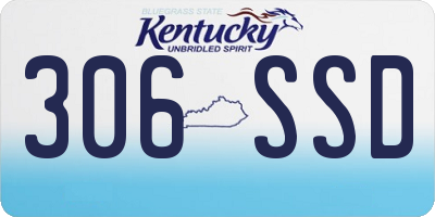 KY license plate 306SSD
