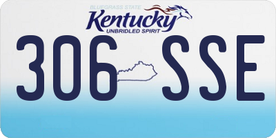 KY license plate 306SSE