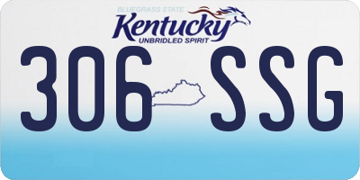 KY license plate 306SSG