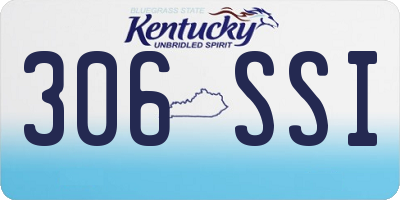 KY license plate 306SSI