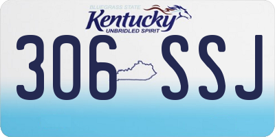 KY license plate 306SSJ