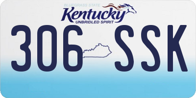 KY license plate 306SSK