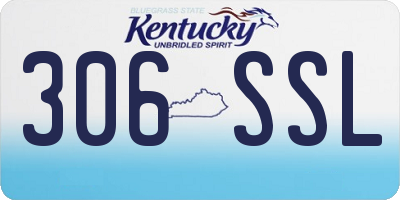 KY license plate 306SSL