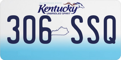KY license plate 306SSQ