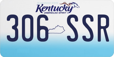 KY license plate 306SSR