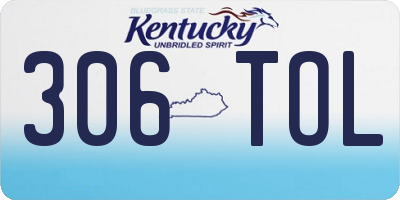 KY license plate 306TOL