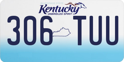 KY license plate 306TUU