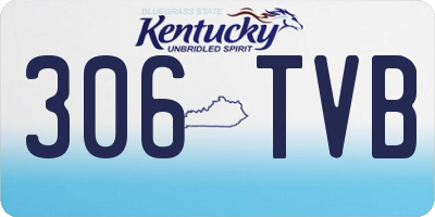 KY license plate 306TVB