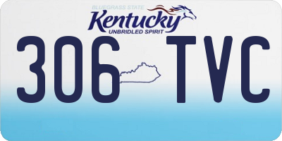 KY license plate 306TVC
