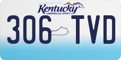 KY license plate 306TVD