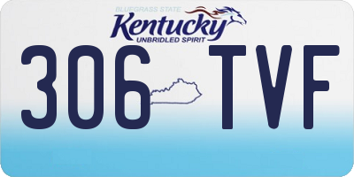KY license plate 306TVF