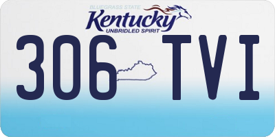 KY license plate 306TVI
