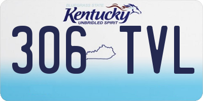 KY license plate 306TVL