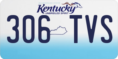 KY license plate 306TVS