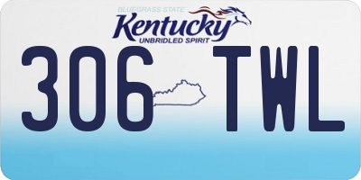KY license plate 306TWL