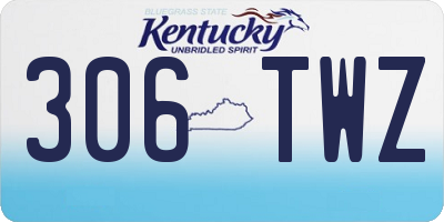 KY license plate 306TWZ