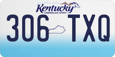 KY license plate 306TXQ