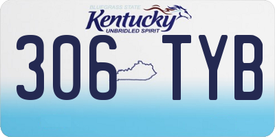 KY license plate 306TYB
