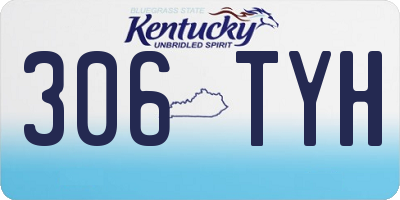 KY license plate 306TYH