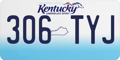 KY license plate 306TYJ