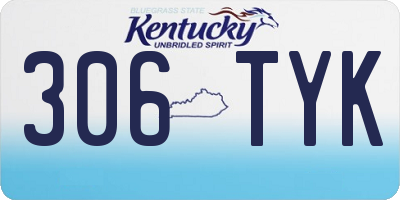KY license plate 306TYK