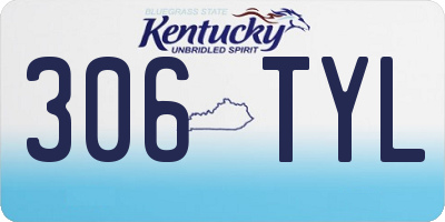 KY license plate 306TYL