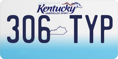 KY license plate 306TYP