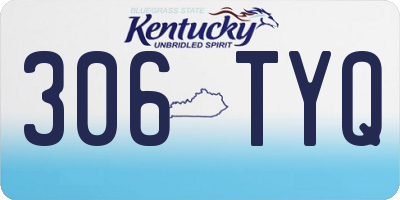 KY license plate 306TYQ