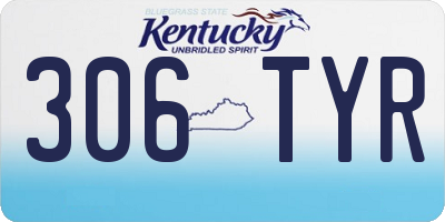 KY license plate 306TYR