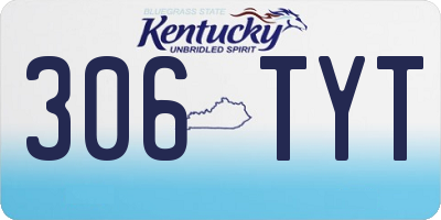 KY license plate 306TYT