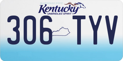 KY license plate 306TYV