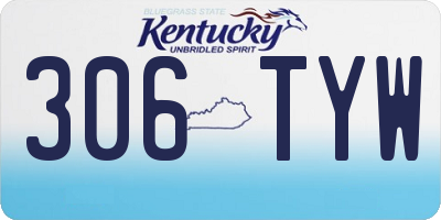 KY license plate 306TYW
