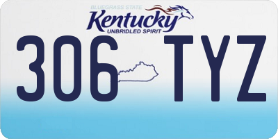 KY license plate 306TYZ