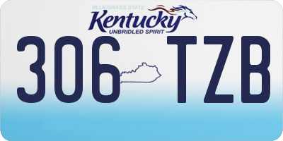 KY license plate 306TZB