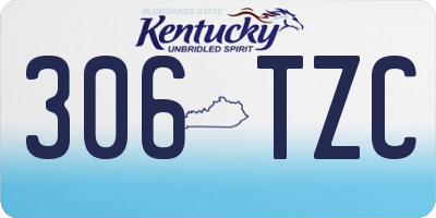 KY license plate 306TZC