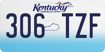 KY license plate 306TZF