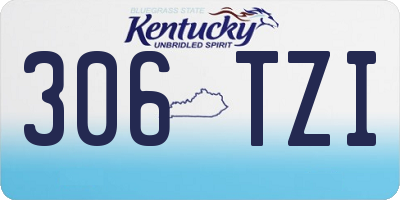 KY license plate 306TZI
