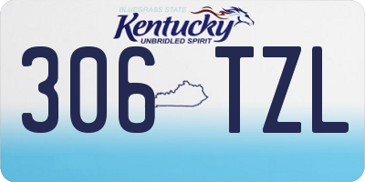 KY license plate 306TZL