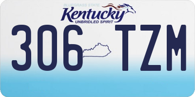 KY license plate 306TZM