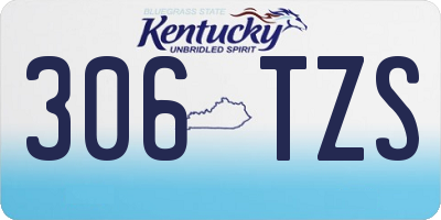 KY license plate 306TZS