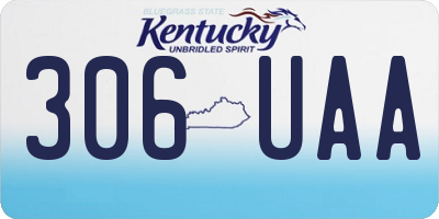 KY license plate 306UAA