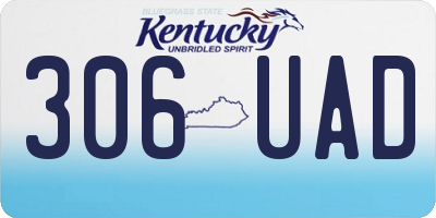 KY license plate 306UAD