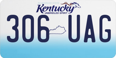 KY license plate 306UAG