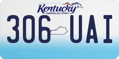 KY license plate 306UAI