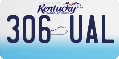 KY license plate 306UAL